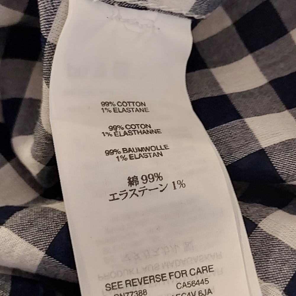 J. Crew Gingham Checked Button Front Blouse Boyfr… - image 8